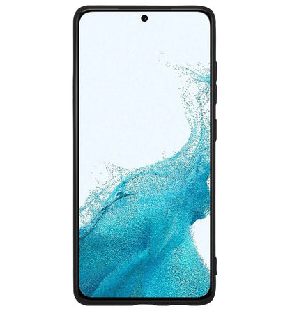 Samsung S22 Hoesje Siliconen Backcover Lichtgewicht - Zwart
