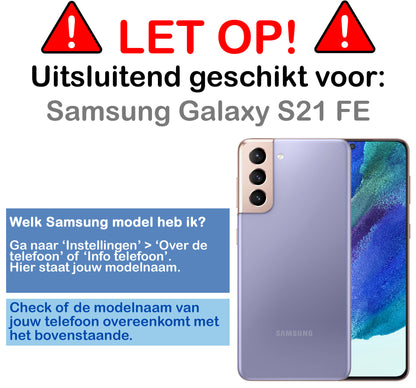 Samsung S21 FE Hoesje Siliconen - Zwart