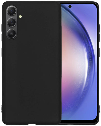 Samsung A54 Hoesje Siliconen Backcover Lichtgewicht - Zwart