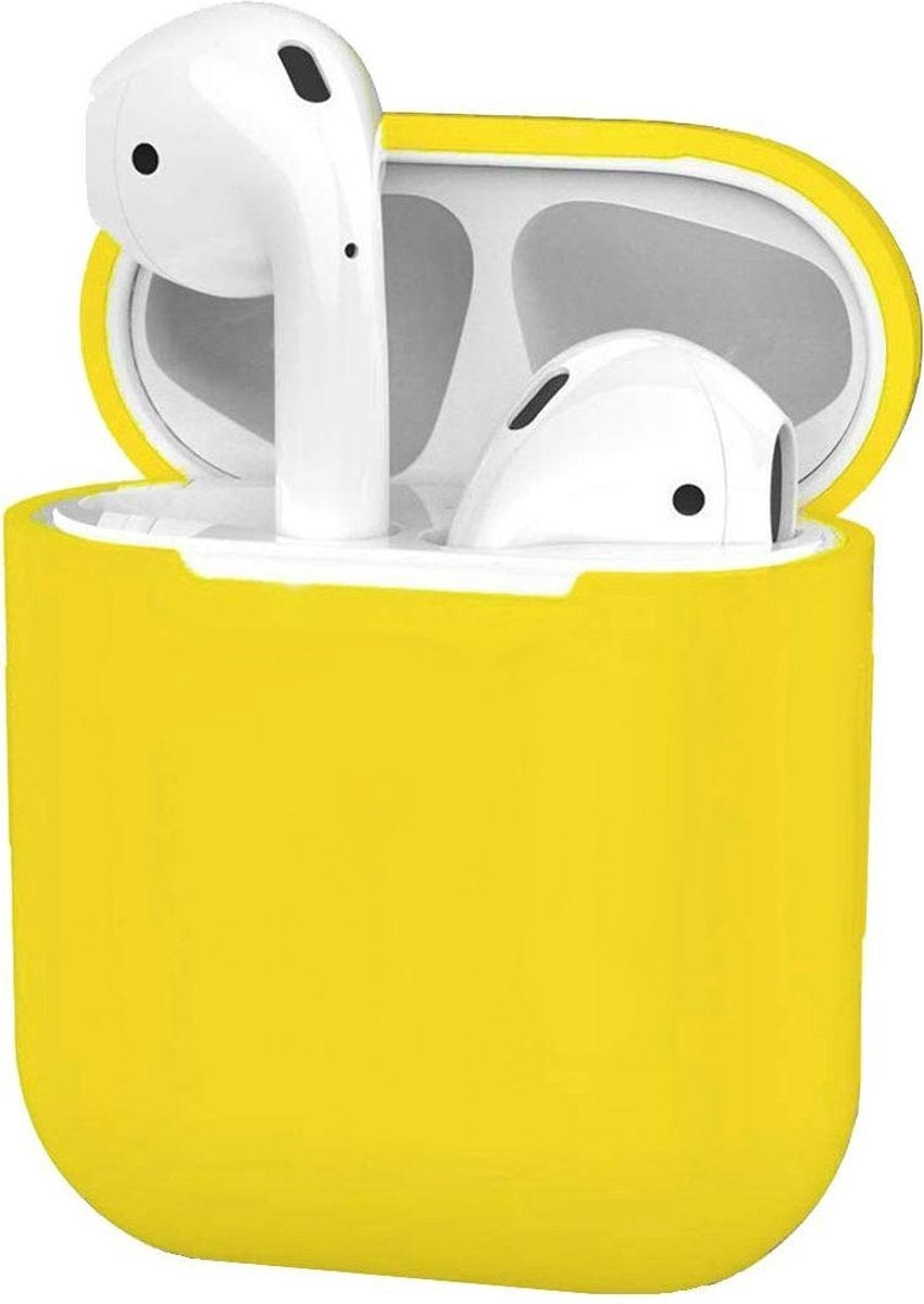 AirPods 2 Hoesje Ultra Dun Siliconen - Geel