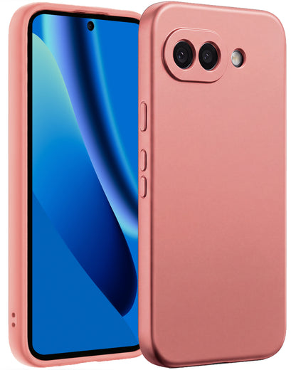 Google Pixel 10a Hoesje Siliconen Backcover Lichtgewicht - Lichtroze