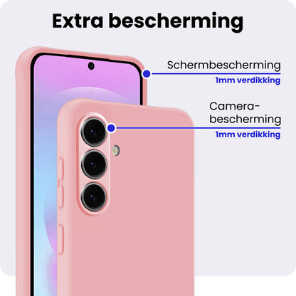 Samsung A37 Hoesje Siliconen Backcover Lichtgewicht - Lichtroze