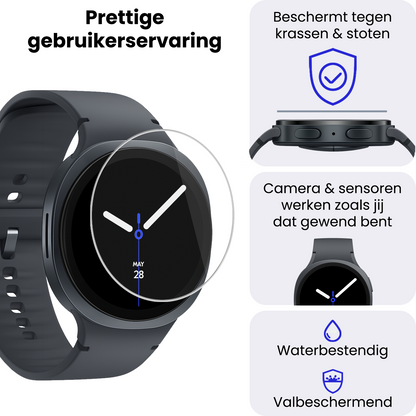 Samsung Watch 8 (40 mm) Screenprotector Gehard Glas - Anti-kras