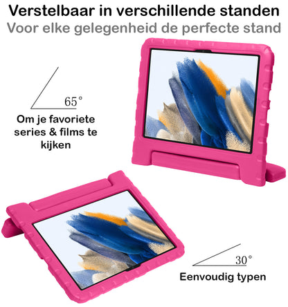 Samsung Galaxy Tab A8 Kinderhoes Shockabsorberend Foam - Roze