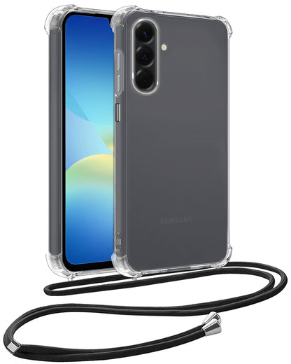 Samsung A26 Hoesje met Koord Backcover Shockproof - Transparant