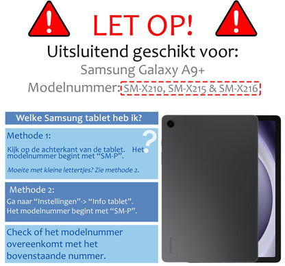 Samsung Galaxy Tab A9 Plus Hoesje Book Case - Eenhoorn