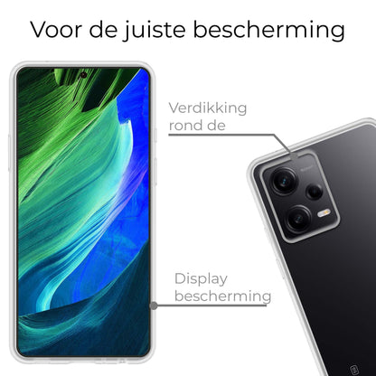 Xiaomi Redmi Note 12 Pro Hoesje Siliconen Backcover Lichtgewicht - Transparant