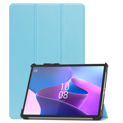 Lenovo Tab P11 Pro Trifold Bookcase Hoes met Penhouder Lenovo Pen - Lichtblauw
