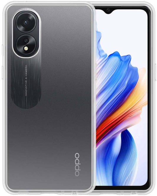 OPPO A18 Hoesje Siliconen - Transparant