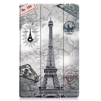 Lenovo Tab M10 Plus 3rd Gen Trifold Bookcase Hoes - Eiffeltoren