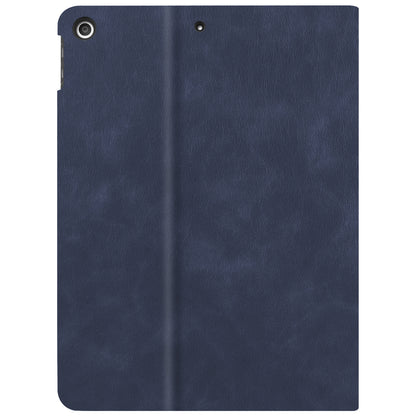 iPad 10.2 2021 Hoesje Hardcover Book Case - Donkerblauw