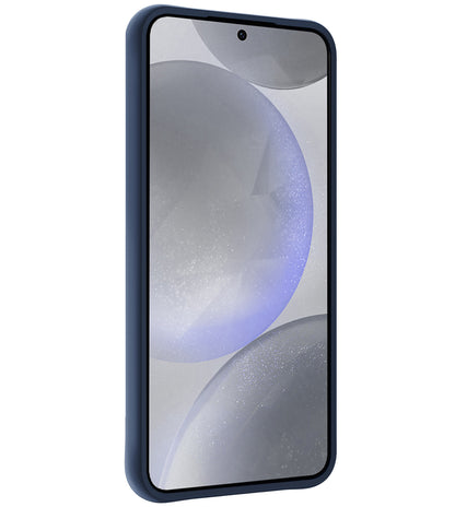 Samsung S24 Plus Hoesje Siliconen Backcover Lichtgewicht - Donkerblauw