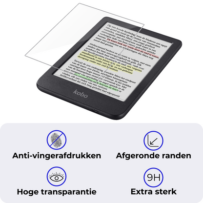 Screenprotector Geschikt voor Kobo Clara Colour Screenprotector Gehard Glas Tempered Glass - Screenprotector Geschikt voor Kobo Clara Colour Screenprotector