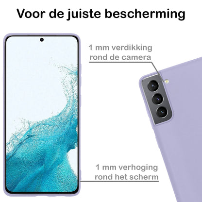 Samsung S22 Plus Hoesje Siliconen - Lila