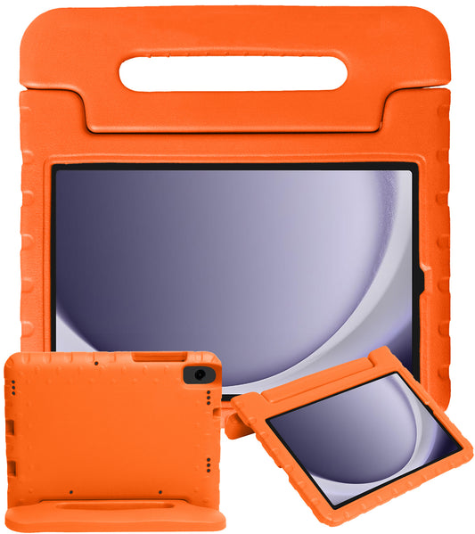 Samsung Galaxy Tab A9 Hoesje Kids Cover Bumper - Oranje