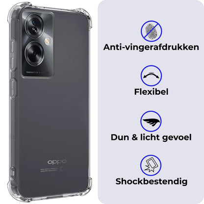OPPO A79 Hoesje Shockproof Backcover Siliconen - Transparant