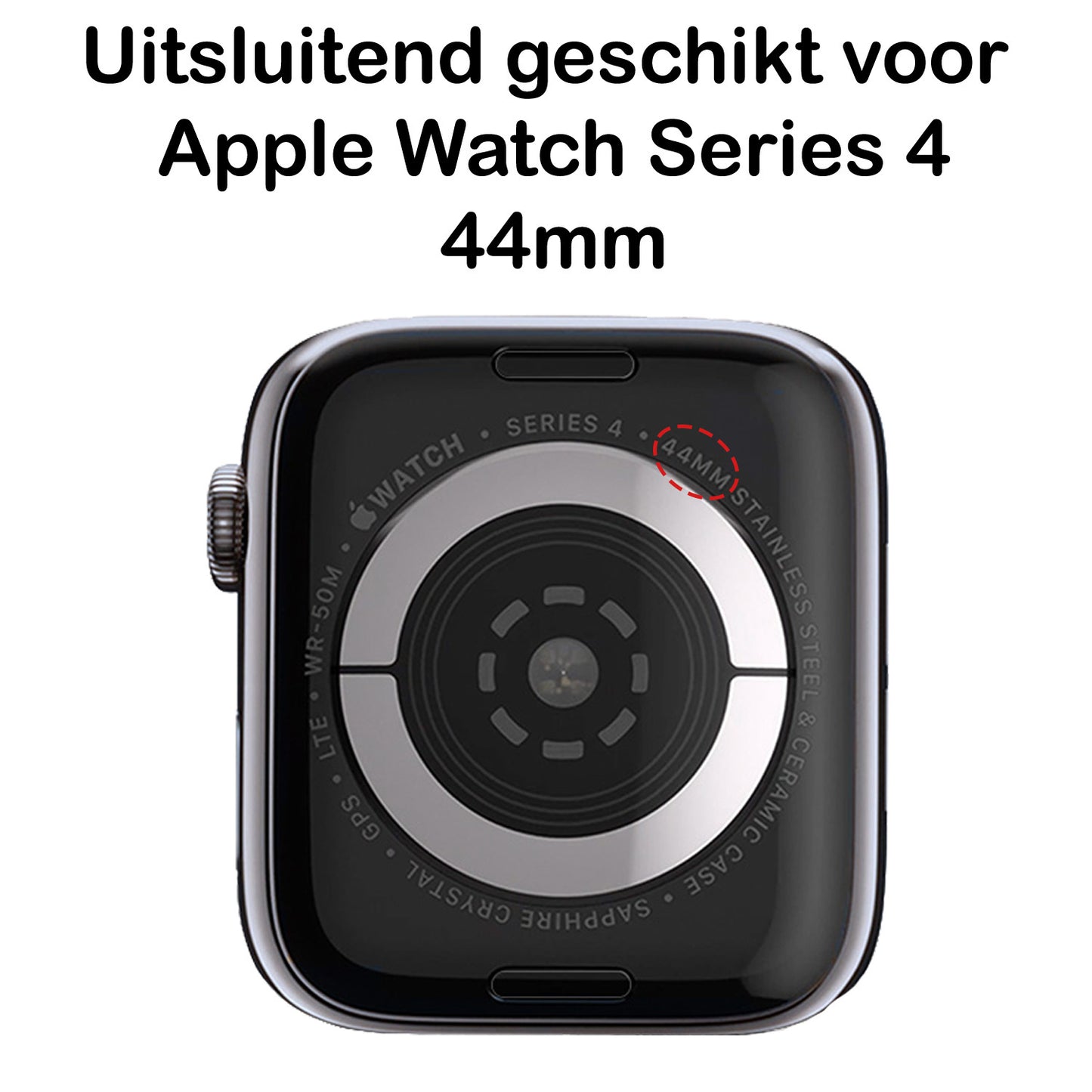 Apple Watch Series 4 44 mm Hoesje Siliconen - Transparant