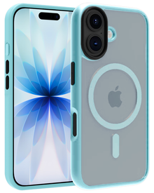 iPhone 17 Hoesje Geschikt voor Magsafe Backcover Shockproof - Lichtblauw