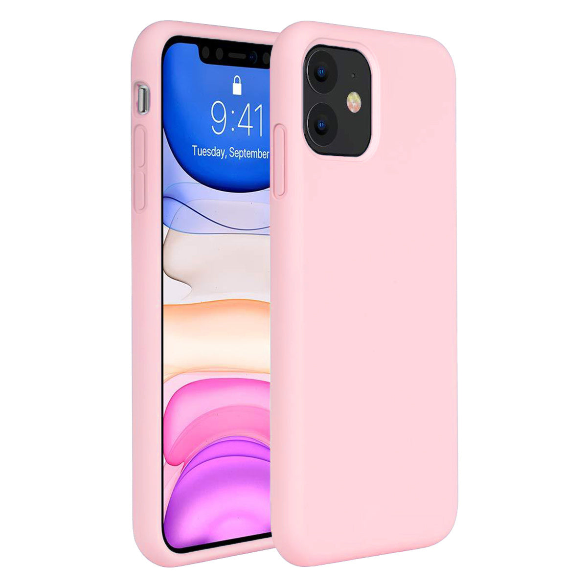 iPhone 11 Hoesje Siliconen - Roze