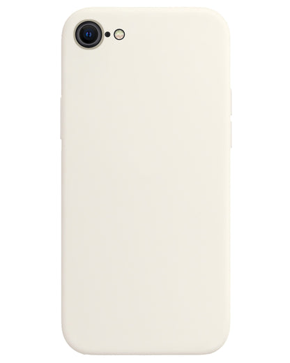 iPhone SE 2022 Hoesje Siliconen Backcover Lichtgewicht - Wit