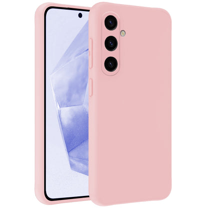 Samsung A35 Hoesje Siliconen Backcover Lichtgewicht - Lichtroze