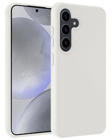 Samsung S24 Plus Hoesje Siliconen Backcover Lichtgewicht - Wit
