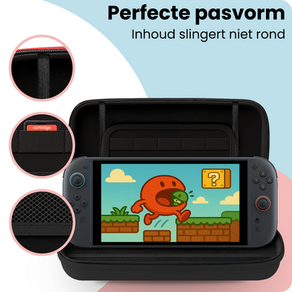 Nintendo Switch 2 Hard Cover Hoes met Spellen ruimte - Zwart
