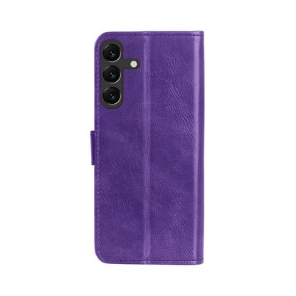 Samsung A16 Hoesje Bookcase Cover met Kaarthouder - Paars
