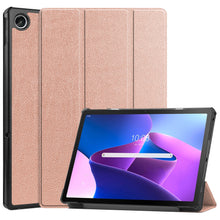 Lenovo Tab M10 Plus 3rd Gen Trifold Bookcase Hoes - Rosé goud