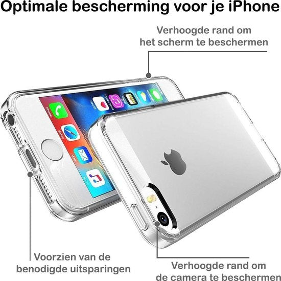 Hoes Geschikt voor iPhone 6 Hoes Cover Case - Transparant