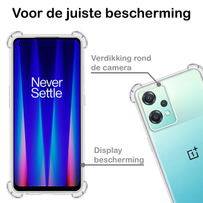 OnePlus Nord CE 2 Lite Hoesje Shockproof Backcover Siliconen - Transparant