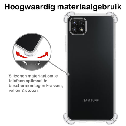 Samsung M22 Hoesje Shockproof Backcover Siliconen - Transparant