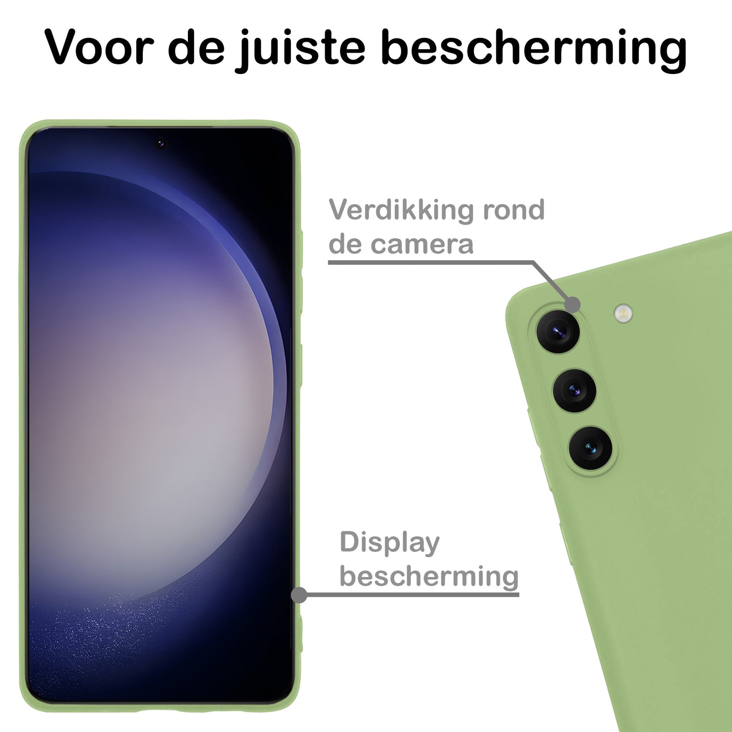 Samsung S23 Plus Hoesje Siliconen - Groen