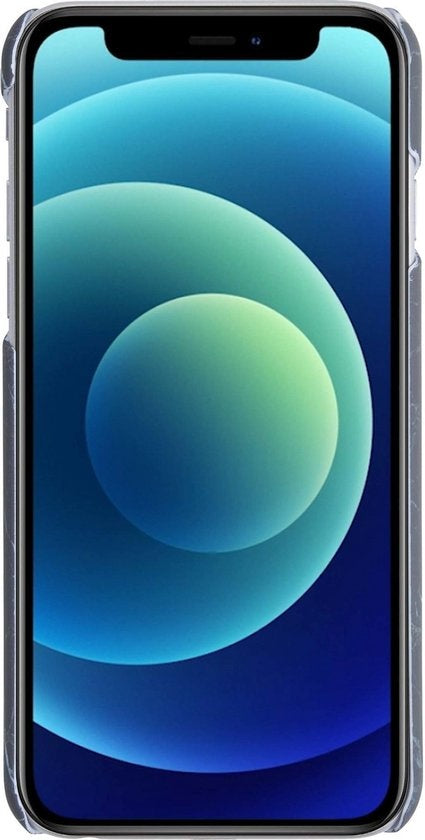 iPhone 12 Pro Max Hoesje Marmer - Zwart