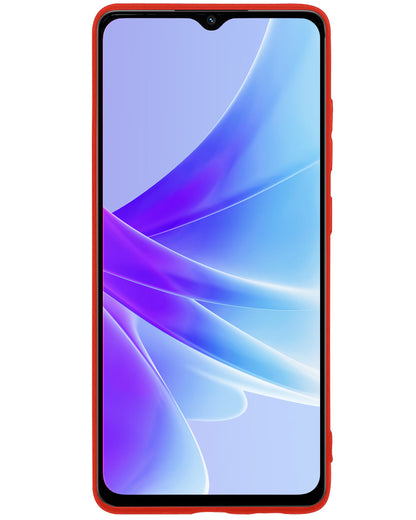 OPPO A57s Hoesje Siliconen Backcover Lichtgewicht - Rood