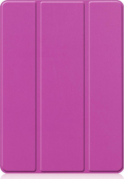 iPad 10.2 2019 Trifold Bookcase Hoes met Penhouder voor Apple Pen - Paars