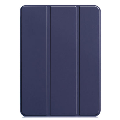 iPad Pro 2022 (12.9 inch) Trifold Bookcase Hoes - Donkerblauw