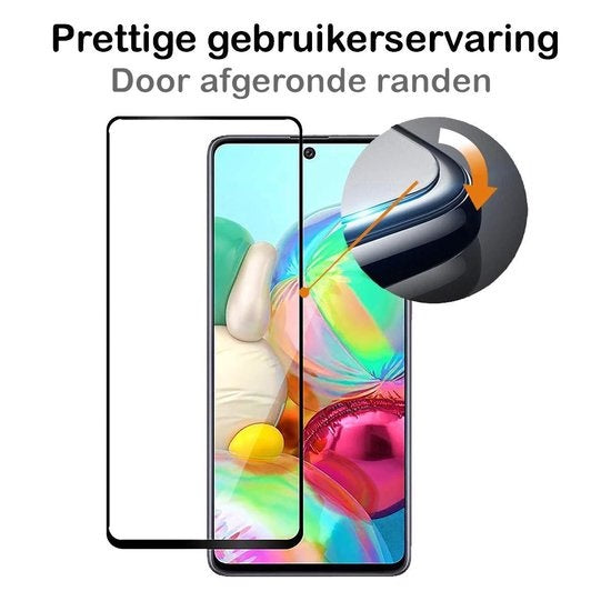 Samsung S10 Lite Screenprotector Full Cover Tempered Glass