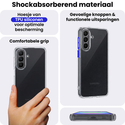 Samsung A27 Hoesje Siliconen Backcover Lichtgewicht - Transparant