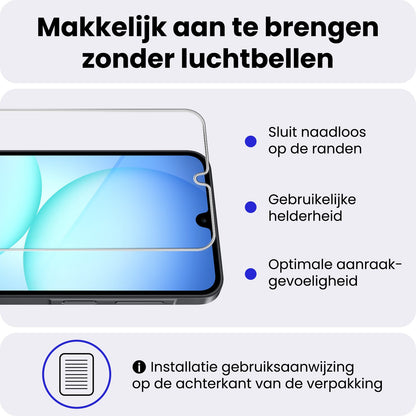Samsung A17 Screenprotector Gehard Glas - Anti-kras