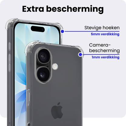 iPhone 17 Hoesje Geschikt voor Magsafe Backcover Shockproof - Transparant