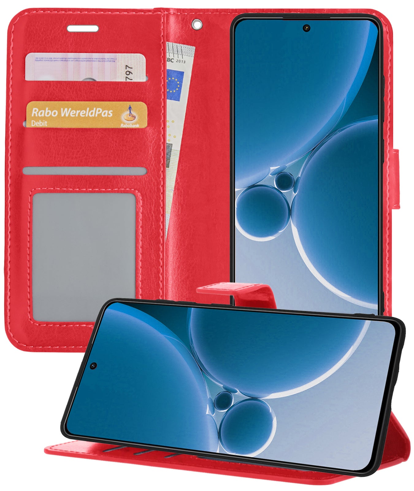 OnePlus Nord 3 Hoesje Book Case Kunstleer - Rood