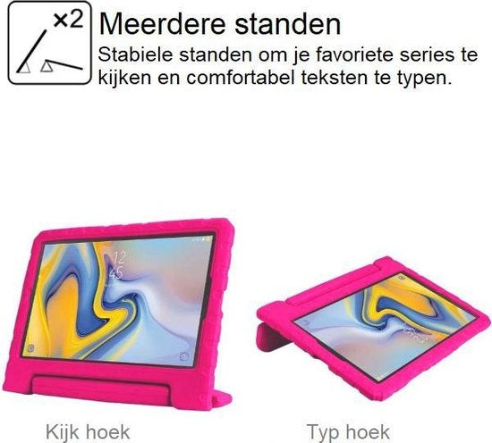 iPad 2/3/4 Hoesje Kids Cover Bumper - Roze