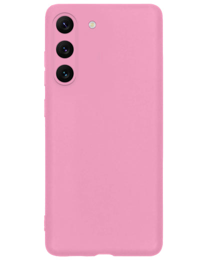 Samsung S23 Hoesje Siliconen Backcover Lichtgewicht - Roze
