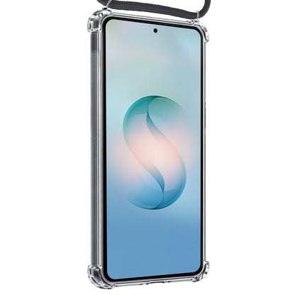 Samsung S26 Ultra Hoesje met Koord Backcover Shockproof - Transparant