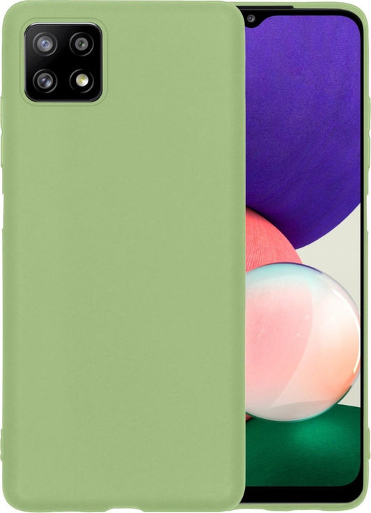 Samsung A22 5G Hoesje Siliconen - Groen