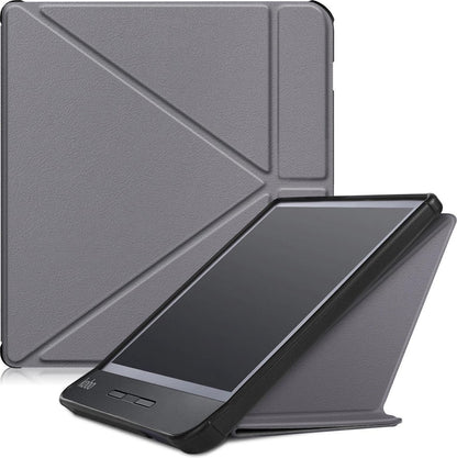 Kobo Libra H2O Trifold Bookcase Hoes - Grijs