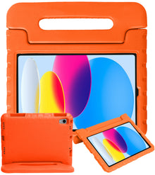 iPad 2022 / 2025 (A16 ) Kinderhoes Shockabsorberend Foam - Oranje