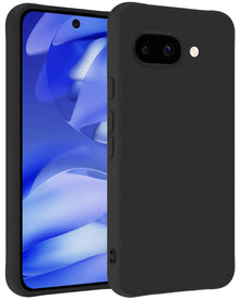 Google Pixel 9a Hoesje Siliconen Backcover Lichtgewicht - Zwart