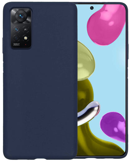 Xiaomi Redmi Note 11 Hoesje Siliconen - Donkerblauw